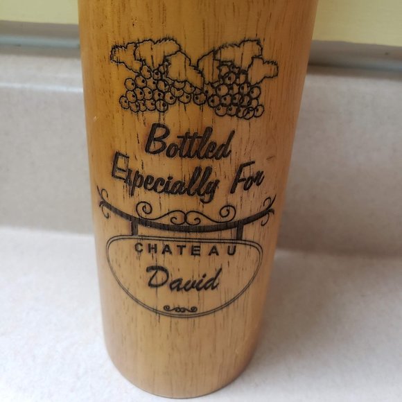 Amazon.com: JHuxe Wine Bottle Pepper Grinder, 12 Inch Wood  Wooden Wine Bottle Pepper Mill/Grinder